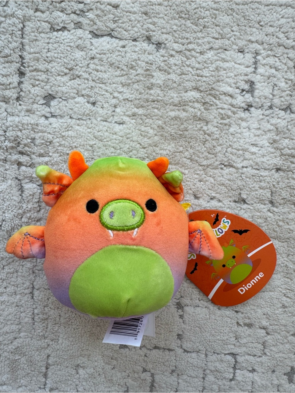 Dionne Dragon Multi-Colored Halloween Squishmallows 4” Stuffed Animal Plush Toy